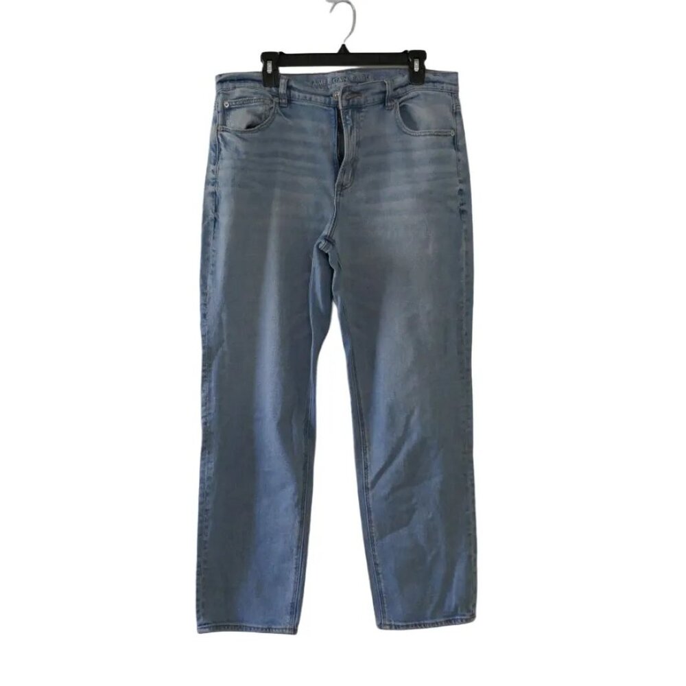 American Eagle Super High-Waisted Straight Jean, Size 14